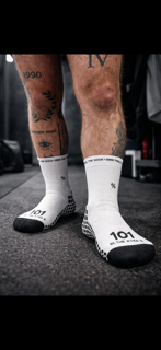 White 101% Grip Socks